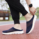 Zapatos más antiguos, media zapatillas, zapatillas de dirección suaves sin deslizamiento de tamaño extra de tamaño extra grande, zapatos deportivos para correr, zapatos para hombres, zapatos de madre, Qiu 9910-Dark Blue Orange 41