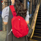 Woodpecker solid color crossbody bag women's large capacity trendy breast bag women's sports ins trendy cool shoulder bag Japanese simple bag white
