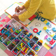 English Alphanumeric Magnetic Stickers for Children's Educational Toys Elementary Elementary Learning Artefact Word Carte d'enseignement Aides Couleur 1 + 3 SETS (Version de jeu) 1 boîte, avec tableau blanc, couleurs aléatoires