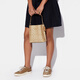 Coach (Coach) Molliebucket22 Klassische altmodische Snap-Close-Leinwand mit Leder-Eimer-Bag-Umhängetasche kleines Frauen-Basispaket (Bag + Dust Bag)