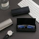 Caja de gafas anti-presión de aluminio Ultralight para hombres para hombres Metal Aluminio Aluminio Portable Caja de espejo de almacenamiento anti-presión para mujeres Mirror negro Mirror