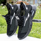 
Qiaoke 2025 men's shoes new summer breathable hollow mesh shoes casual and versatile teenager heightened running sports trendy shoes FH-882-DD white and blue 42