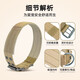 Zhizhou Dog Collar Large Dog Collar Medium Dog Training Outdoor Bulldog Pet Collar Golden Retriever Satsuma Canvas Dog Collar Brown Collar L Size - Recommended Weight 45-65 Jin Jin is equal to 0.5 kg