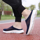 Zapatos más antiguos, media zapatillas, zapatillas de dirección suaves sin deslizamiento de tamaño extra de tamaño extra grande, zapatos deportivos para correr, zapatos para hombres, zapatos de madre, Qiu 9910-Dark Blue Orange 41