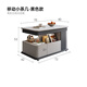 Qingzi Youyan Board Couchtisch Licht Luxus Wohnzimmer Bewegbares Heben des Teewagen