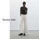 Massimo Dutti Discount Season 2025 Vêtements féminins décontractés simples et polyvalents hauts à taille large jeans 05049849 blanc 36 (165 / 66a)