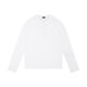 Dondup long-sleeved casual henley collar T-shirt simple white thin bottoming shirt heavy button polo top for men and women white S