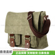 Slazenger Japaner Retro Workwear Trendy Multipocket großer Kapazität Cowide Leinwand Postbeutel Canvas Kameratasche Crossbody Black Gift Box