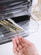 Deli Deli Deli Deli Deli Deli DEM -Dateischrank Kunststoff Plastik transparente Schubladeninformationen kleiner Schrank Office Desktop Haushalt Aufbewahrungsbox vereinfacht 9794 Schwarz mit Schloss