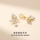 Qlady butterfly ear clip women without pierced ears light luxury high-end niche autumn and winter earrings 2025 new hot style earrings