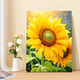 Yonghuan Healing Sunflower Цифровая масляная живопись DIY раскраска живопись гостиная, висящая картина Декоративная картина, расписанная на масле