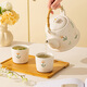 Meidu ceramic water set mug afternoon tea living room flower teapot teacup set housewarming wedding gift box small daisy flower tea set one pot four cups