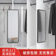 Chudian wardrobe mirror with contact lens inside push and pull full length mirror hidden folding and retracting hidden fitting mirror Explosion-proof 12035 quicksand silver Three-section silent track No