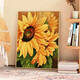 Yonghuan series sunflower DIY digital oil painting fill hand-painted coloring hand-painted coloring painting oil painting SJ9738 30*40cm stretched thick solid wood inner frame