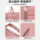 Travel bag large capacity women's super large trolley hand raised poor portable storage bag sports gym bag duffel bag pink 38L
