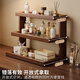 Furniture Cosmetic Storage Rack Desktop Perfume Lipstick Storage Box Solid Wood Dressing Table Skin Care Products Jewelry Multi-Layer Desktop Storage Rack Three-Layer Highly Transparent Acrylic + Fine Polishing