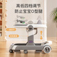 Naughty bear baby walker anti-O-leg anti-rolling baby walker learning to walk, sit, push and fold multi-function walker Orange flagship model
