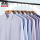Classic Car Plaid Langarmed Shirt für Männer 2025 Sommer Neues dünnes Business Casual Striped Nicht-Eisen-Shirt für Männer 6627 38 90-110jin [Jin entspricht 0,5 kg]