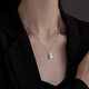 Laomiao 999 foot silver lucky bag pendant necklace for women 2025 new light luxury niche sweater chain clavicle chain 999 simple silver lucky character pendant-