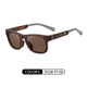 Las nuevas gafas de sol polarizadas para hombres de Ben, estilo deportivo informal europeo y estadounidense de Ben, gafas de sol de agujeros transpirables, centro comercial, el mismo estilo, pintura elástica de pintura transparente C679-P13 53-20-145