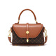 PESASRIE light luxury brand bag women's handbag new women's one-shoulder cross-span bag fashionable printed bag birthday gift plaid brown [National ten warehouses/the next day delivery] [Luxury gift box packaging for girlfriend and wife]