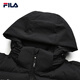 FILA official couple down jacket 2025 winter fashionable casual hooded top warm jacket for men and women