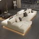 
Huixun 2025 new lamb velvet sofa double-sided sofa back-to-back sofa two-way sofa living room villa modular horizontal hall b1391cm choose lamb velvet