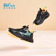 
361 children's shoes for boys sports and casual running shoes for autumn and winter new mid-to-large children's shoes Carbon black/time green 37