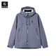 Kaileshi Mint Chaqueta de concha suave del mismo estilo para hombres y mujeres deportes al aire libre y caminatas a prueba de agua a prueba de agua azul L (170-175 cm/130-155jin [Jin equivale a 0.5 kg])