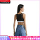 Calvin Klein  摩登引力带背心一体式文胸  女款 太空黑 太空黑 S