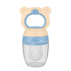 Baby bear bite fruit food supplement fruit and vegetable silicone mesh bag pacifier baby feeding beige M 1 pack