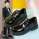 Yushangzhenpin children's leather shoes, boys' leather shoes, summer 2025 new Korean style British style black soft-soled student campus performance shoes, picture size 36, inner length 22.6cm