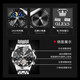 OLEVS (OLEVS) Switzerland certified top ten watches for men fully automatic mechanical watches for men's watches for men's luminous waterproof hollow men's watches for OLS6621 steel strip book black Free lettering Lifetime warranty