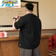 Zoci American Casual Locky groß in Kurzärärt-T-Shirt Herrenmodemarke Ins Fat Man Lose plus Fett plus großer runder Nacken halbärmelig A6627-Weiß 2xl (Empfohlen 140-160jin [Jin gleich 0,5 kg]))