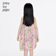 jnby by JNBY新款江南布衣童装全棉泡泡纱连衣裙A型无袖公主25夏女童1P5G12750 690/杂粉 图案随机 150 cm