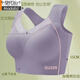 Ropa interior deportiva modal sin trazadas para mujeres, estilo de choque de gran tamaño y anti-sagging delgada, sin soporte de anillo de acero, hermoso y par de sujetadores de seno, azul real + rojo grande M, recomendado, 90-100 Jin [Jin equivale a 0.5 kg] 75BCD