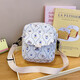 Spring and summer casual sports mini bag for women 2025 new canvas cartoon small square bag one-shoulder crossbody mobile phone bag little rabbit