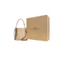 Coach (Coach) Molliebucket22 Klassische altmodische Snap-Close-Leinwand mit Leder-Eimer-Bag-Umhängetasche kleines Frauen-Basispaket (Bag + Dust Bag)