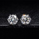 Pt950 platinum earrings, platinum earrings and earrings, niche high-end feel, a birthday gift for your girlfriend and wife, starburst snowflake earrings, 50 points light luxury style