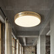 
Heart mirror full copper outdoor ceiling light villa door light Chinese balcony entrance hall aisle anti-mosquito entry door light X3891-500/round shape