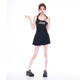 
Lugeli swimsuit women's high-end one-piece conservative black beautiful student girl cute Japanese hot spring girl swimsuit Japanese cute swimsuit [black] One size [suggested 80-120Jin [Jin equals 0.5 kg]]