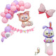 
Children's birthday balloon set birthday decoration balloon baby's first year party scene props boy and girl birthday XT9901A2-2-4