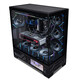 VALKYRIE VK03 BLACK black ATX gaming computer desktop case supports 360° water cooling 6.2-inch touch screen 270 sea view room