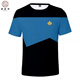 Miao Youke (Miao Youke) Star Trek Sci-Fi T-shirt Small Rocket Prints en couches avec des mâles et des femmes universelles de rue et de style automne Version coréenne Summer JPX1504 XS (70-80) Jin [Jin est égal à 0,5 kg]