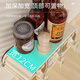 Home Story (KATEI STORY) Japan's 2025 new seasoning box suction cup wall-mounted seasoning jar kitchen seasoning storage box moisture-proof salt jar upgraded milk silver three-compartment suction cup removable