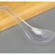 Disposable food-grade spoons, thickened, take-out fast food, transparent plastic spoons, crystal spoons, 100 pieces, 2 bags - simple packaging