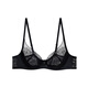 Ai Meng Unterwäsche Frauen Dessous ohne Stahlringe und kleine Brüste versammelten sich sexy Spitzennetz Bra Am17a761 Classic Black 70b