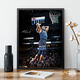 Edwards signature poster photo frame ornaments NBA star peripheral photos souvenirs decorative painting hanging ornaments 07 Please note 50*701 if you need a bracket