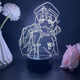 Chiyou aspire à devenir une danseuse de figure de fille magique, Duna, Lis, Tenkawa Kaori, animation de lumière nocturne périphérique, audio Bluetooth, porte-lampe à 7 couleurs, Danceur de stockage de puissance 4871,