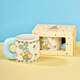 Feiyuxingren co-branded marshmallow cup ceramic mug 550ml practical and exquisite female birthday gift